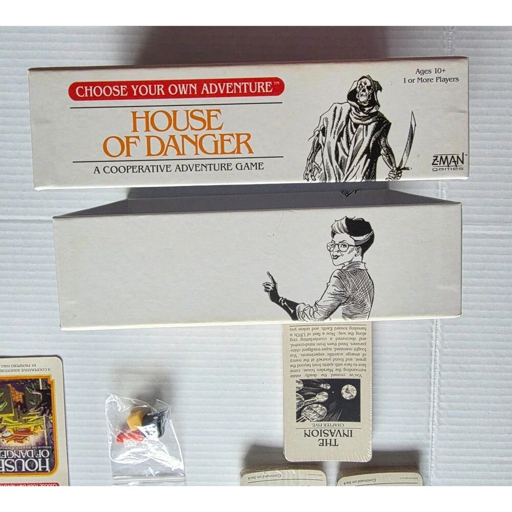 Choose Your Own Adventure House of Danger Board Game 2018 Z-Man Complete
